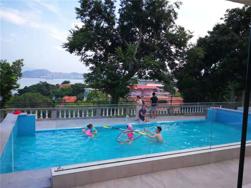 100mm 150mm tyk Luksus swimmingpool acryl plexi glasglas til store svømmebassiner